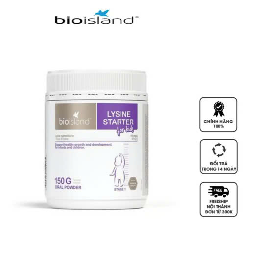 Bột Bio Island Lysine Starter For Kids – Hỗ Trợ Phát Triển Chiều Cao, Tăng Cường Sức Khỏe Cho Trẻ Dưới 6 Tuổi