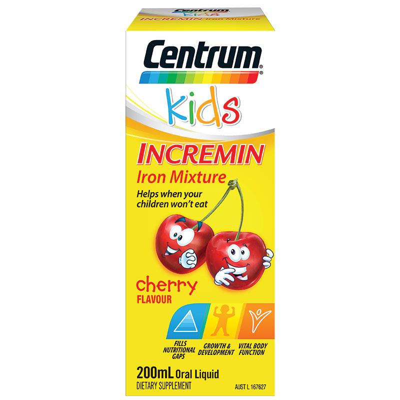 Siro Centrum Kids 200ml Incremin Iron Mixture của Úc cho trẻ biếng ăn(có bill Úc)