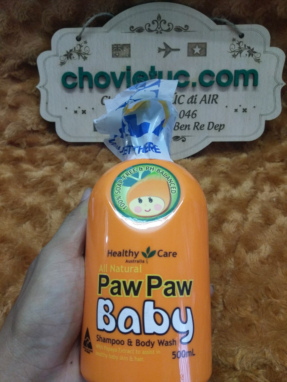 Dầu gội và sữa tắm cho bé Paw Paw 500ml xách tay ÚC