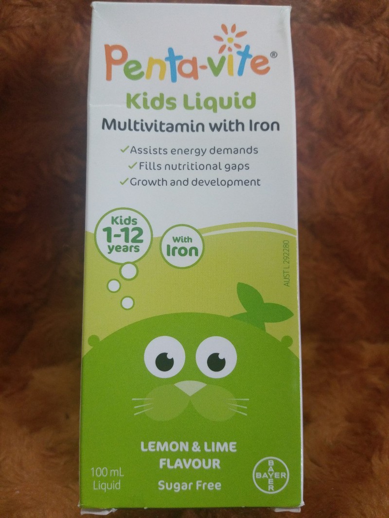 Siro Vitamin Tổng Hợp và Sắt Pentavite cho bé 1 -12 Tuổi 100ml có Bill