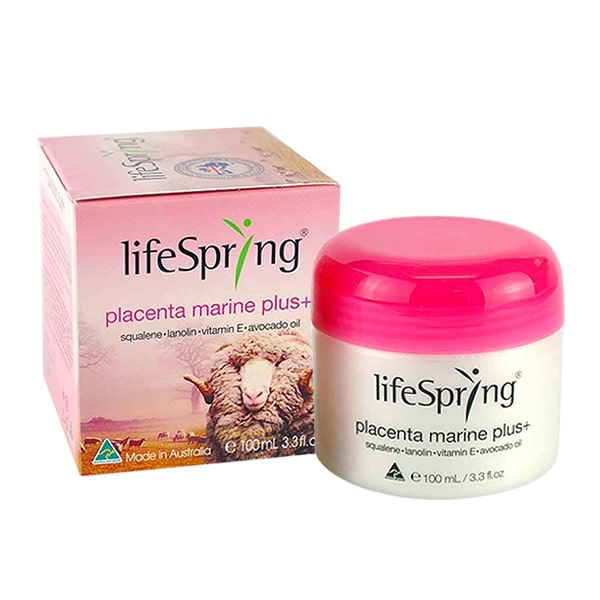Kem Dưỡng Da Nhau Thai Cừu LifeSpring Placenta Marine Plus+ 100ml – Cấp Ẩm, Chống Lão Hóa, Tái Tạo Da